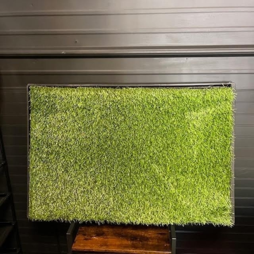 Artificial Grass‎ Pet Training Turf Rug With Tray Indoor Outdoor Faux Green Lawn
